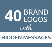 40 Brand Logos with Hidden Messages